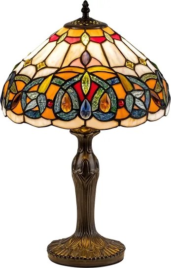 Brilagi - Tiffany vitrážná stolná lampa LUISA 1xE27/40W/230V