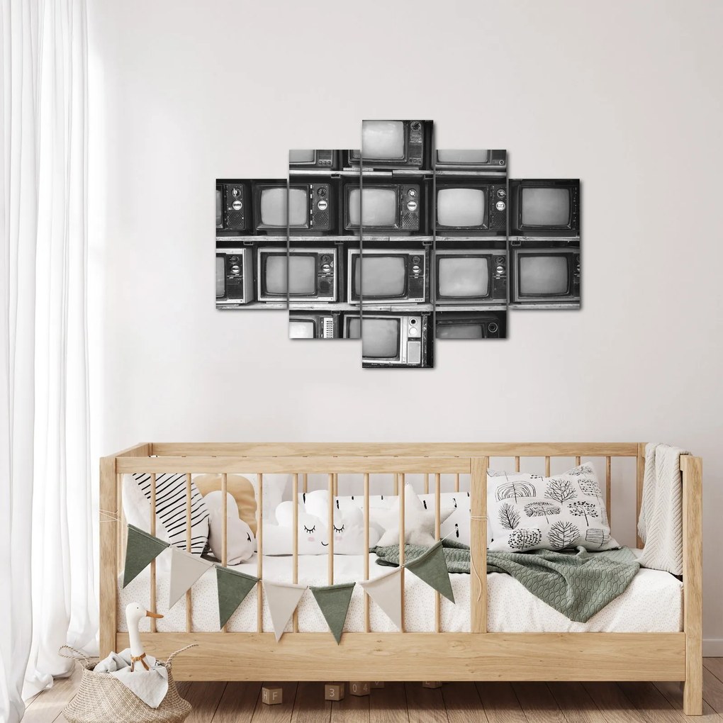 Obraz - Retro televízie (150x105 cm)