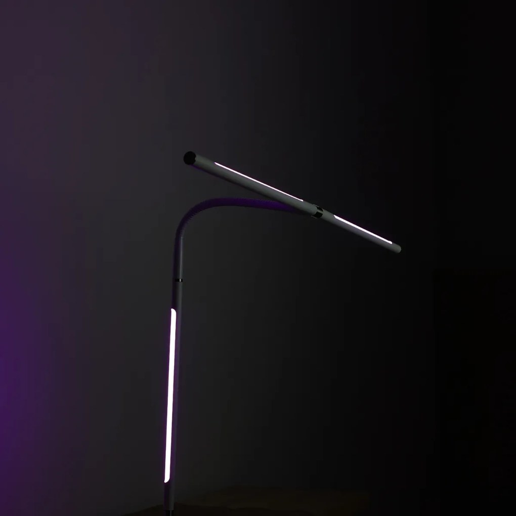 Stolná LED lampa NOX s RGBW efektmi, základňa, diaľkový ovládač