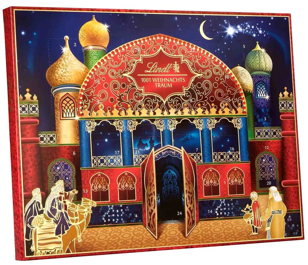 Lindt 1001 Vianočných snov Adventný kalendár 281g