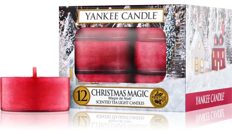 Yankee Candle Christmas Magic čajová sviečka 12x9,8 g