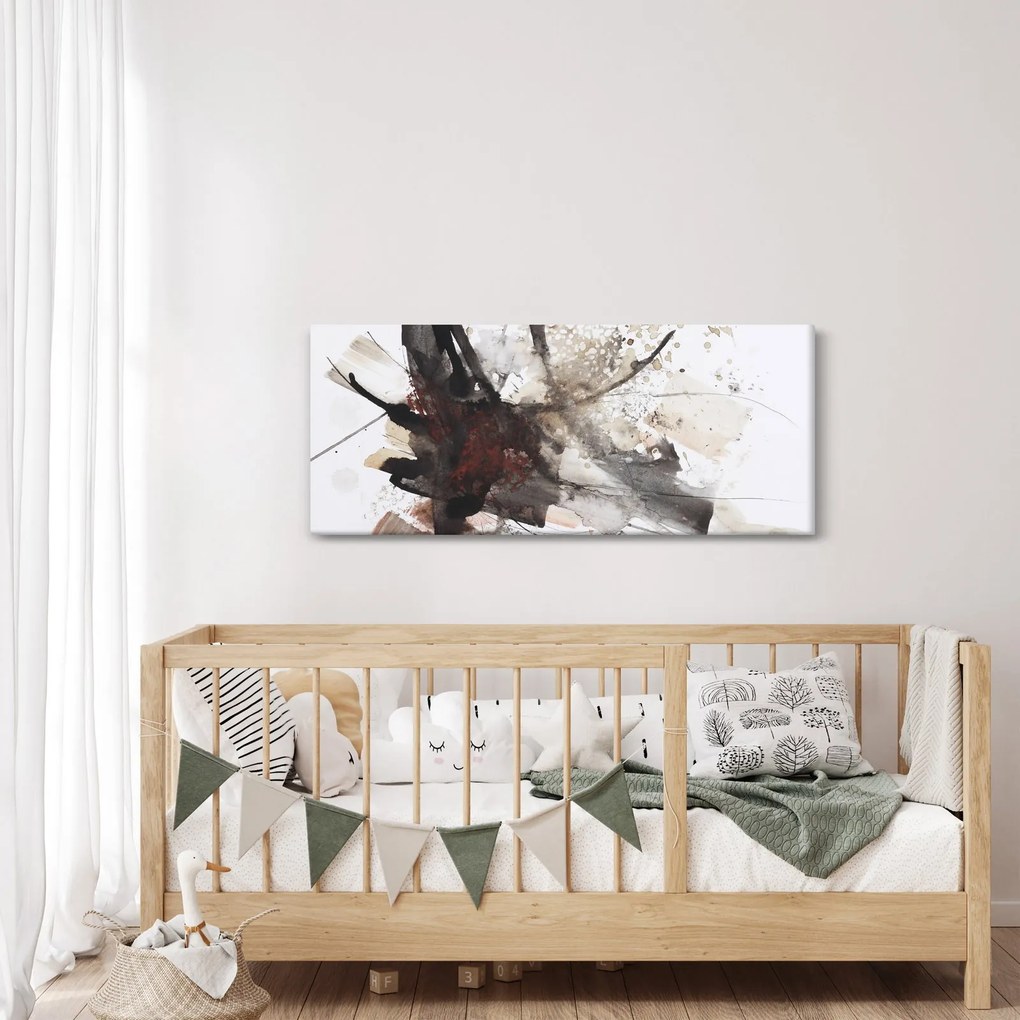 Obraz abstraktné maľby (120x50 cm)
