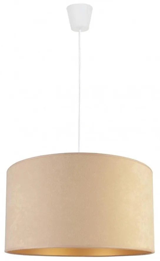 Duolla - Luster na lanku ROLLER 1xE27/40W/230V pr. 40 cm béžová