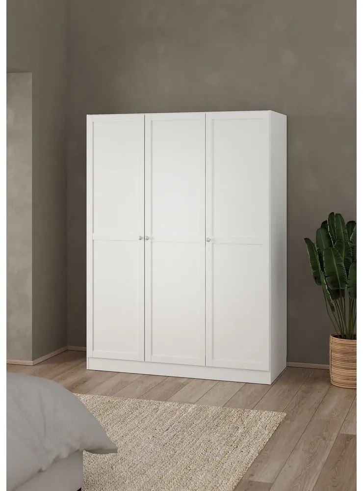 Biela šatníková skriňa 147x200 cm Billund – Tvilum