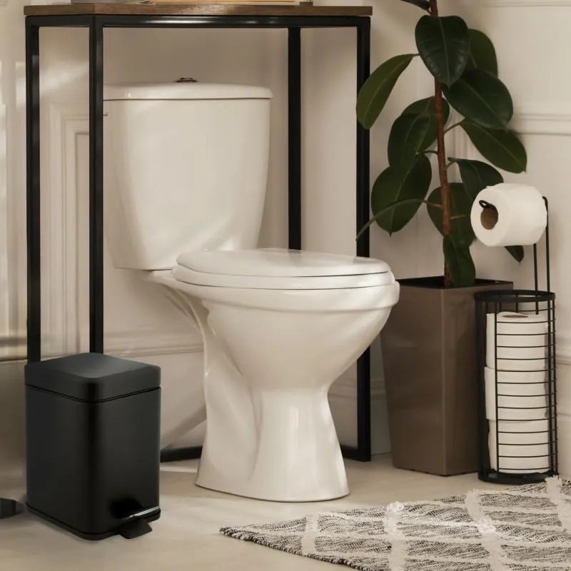 Odpadkový kôš do kúpeľne MITA 3l - softclose - čierny