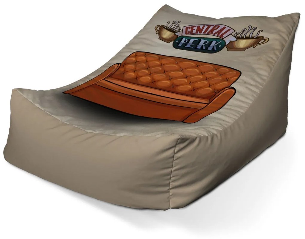 Sablio Sedací vak Lounge Seriál Priatelia CENTRAL PERK Gauč - 120 x 100 x 80 cm
