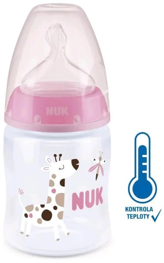 Dojčenská fľaša NUK First Choice Temperature Control 150 ml pink