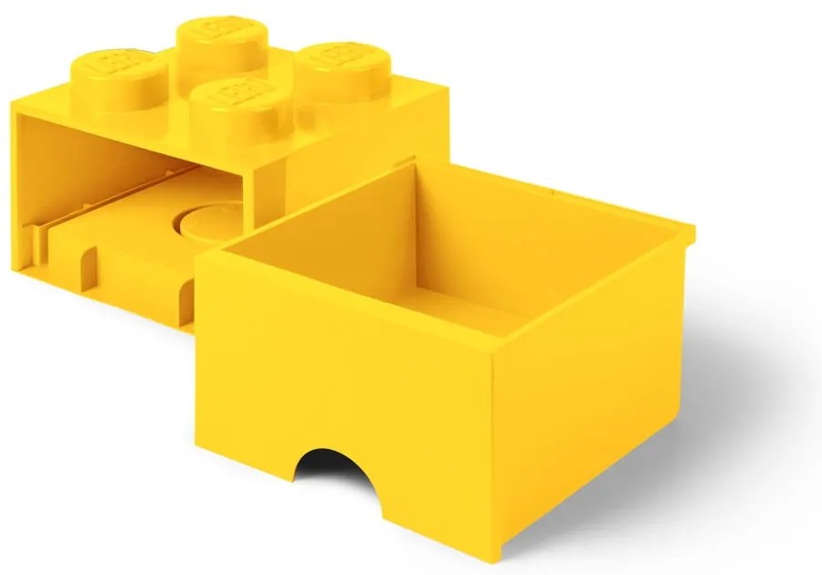 Žltý úložný box so zásuvkou LEGO®