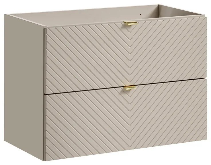 Umývadlová skrinka so zásuvkami Viva Cashmere 82-80-2S kašmírová