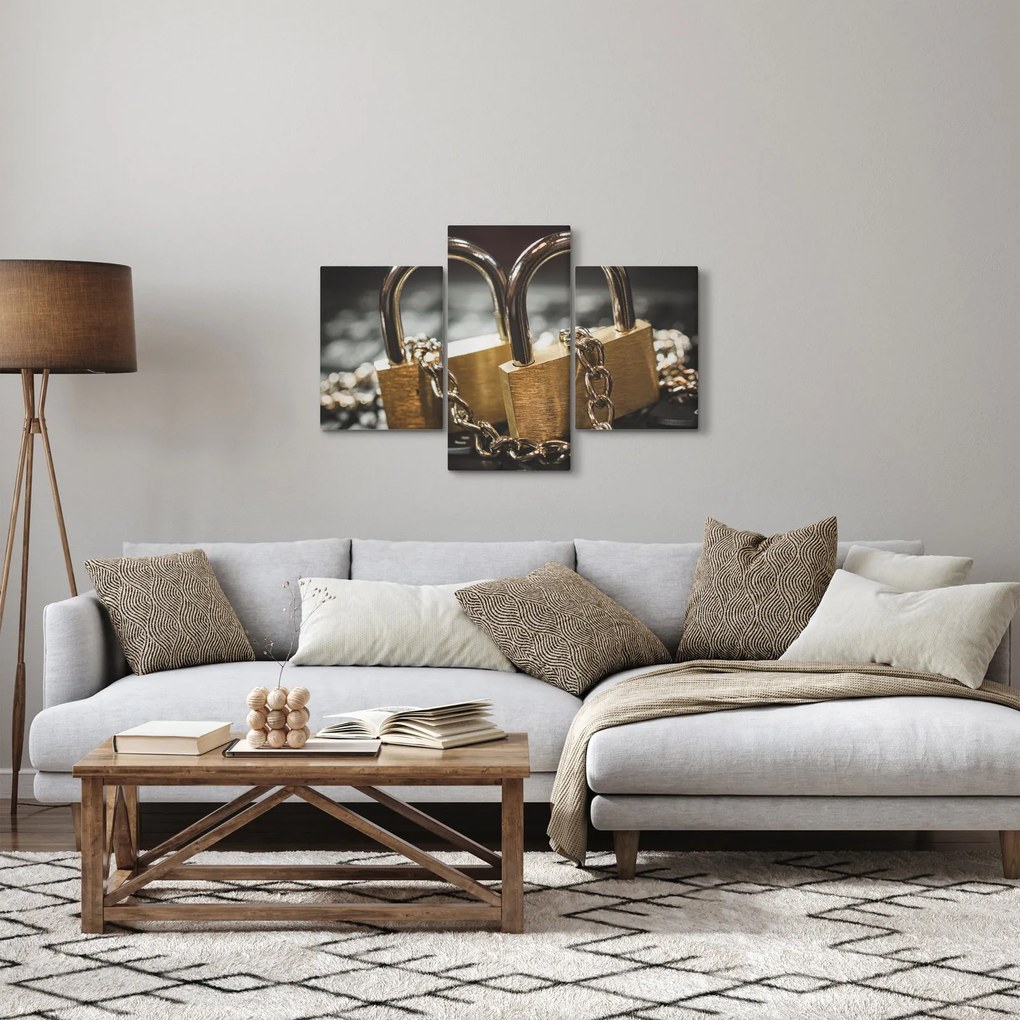 Obraz dvoch zámkov (90x60 cm)