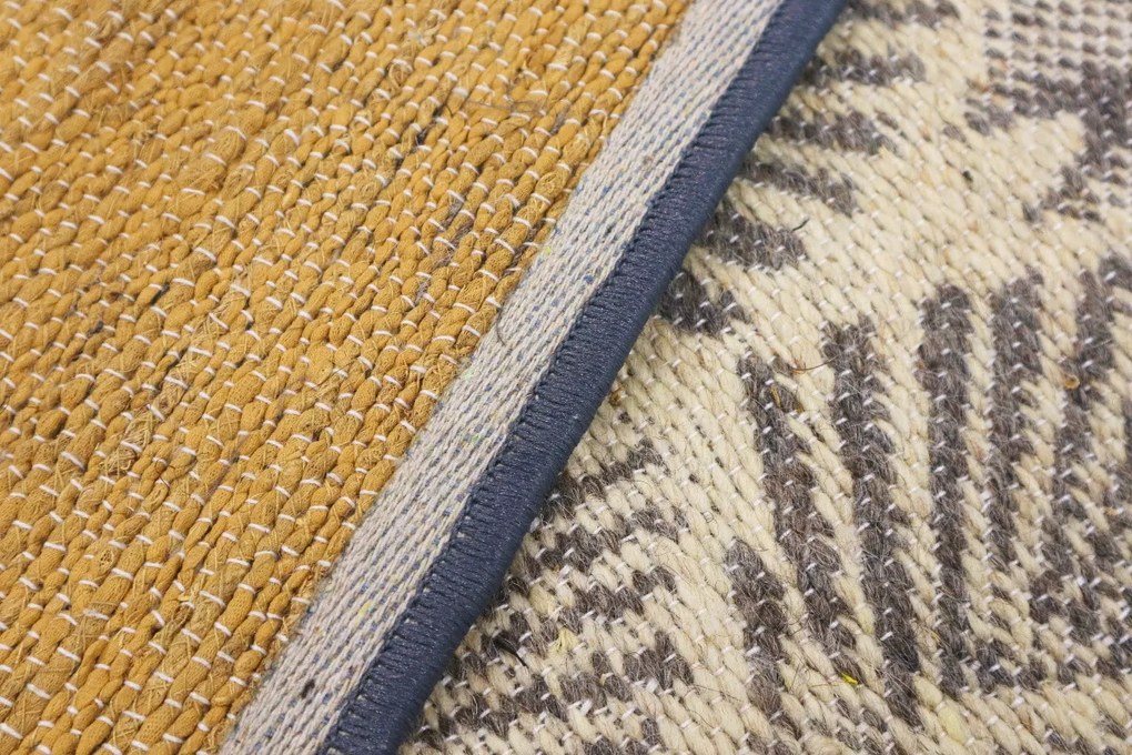 Ručne tkaný voňavý kusový koberec Vetiver 05, 120x170, béžová, exteriér, Mujkoberec Original