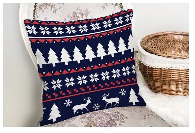 Textilná obliečka na vankúš s vianočným motívom 43x43 cm - Mila Home