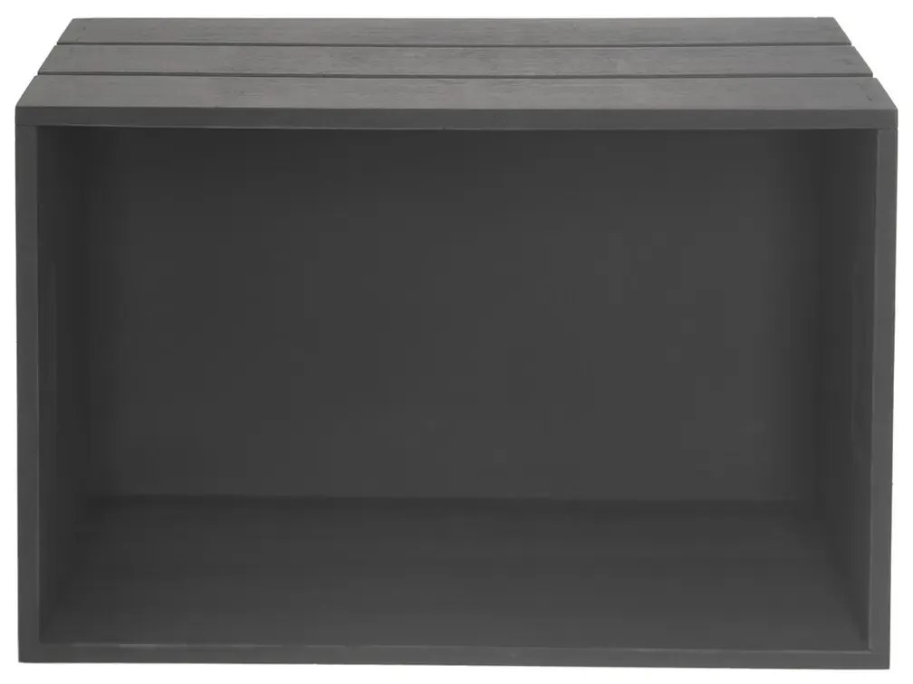 Orion Drevená debnička, antracitová, 31 x 21 x 13 cm, M