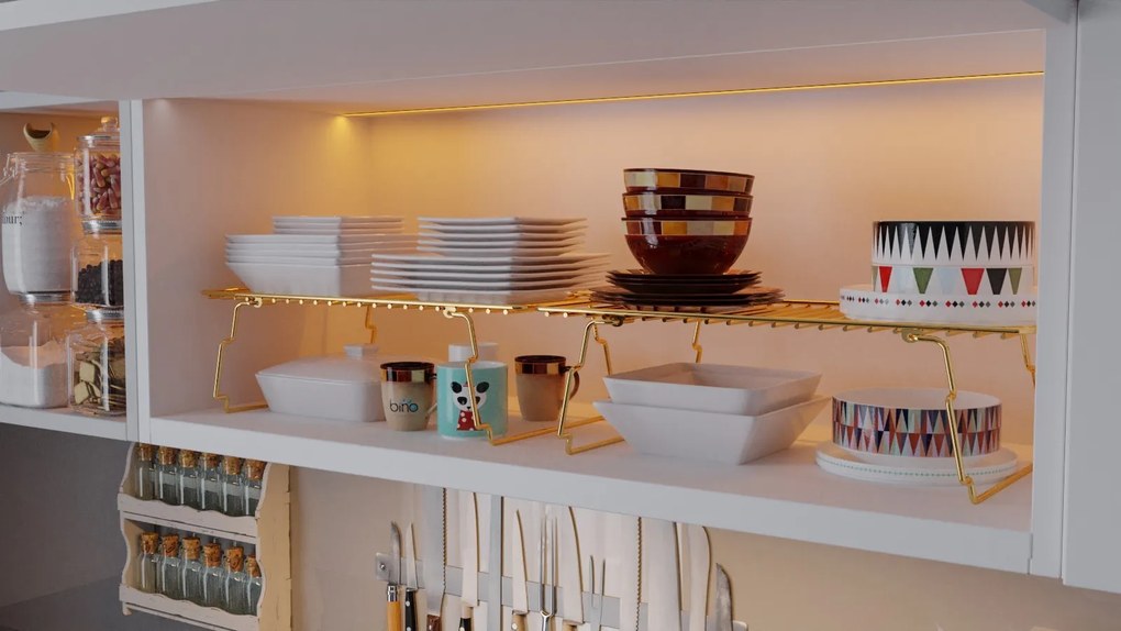 Univerzálny kovový stojan DOLAP zlatý