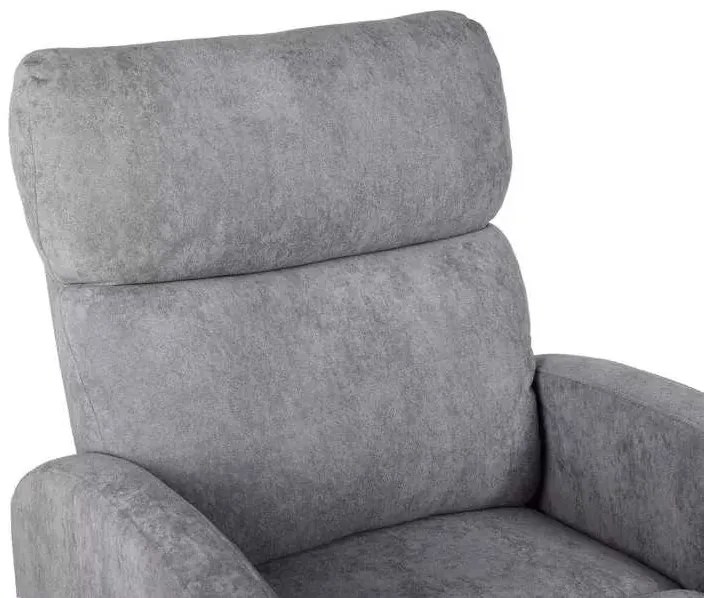 LuxuryForm DESIGN Televízne kreslo BRUNO otočné s polohovaním - šedé