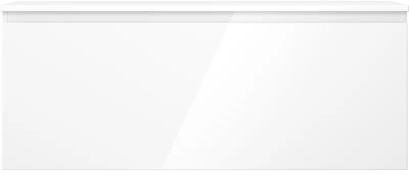 Mexen Orio, kúpeľňová skrinka 120 cm s hornou časťou, 1 zásuvka, biela lesklá, 91A10-12047-1-BFC00