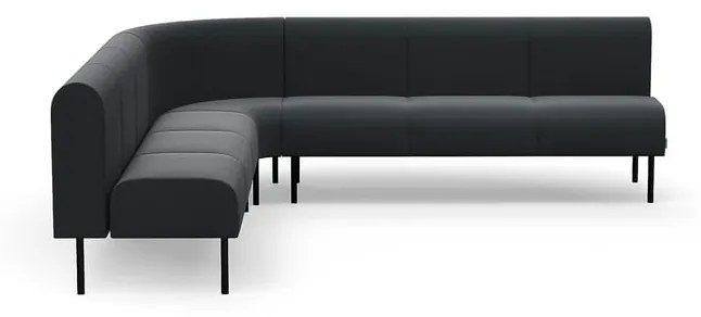 Pohovka VARIETY, 90° vnútorný oblúk, látka Pod CS, antracit