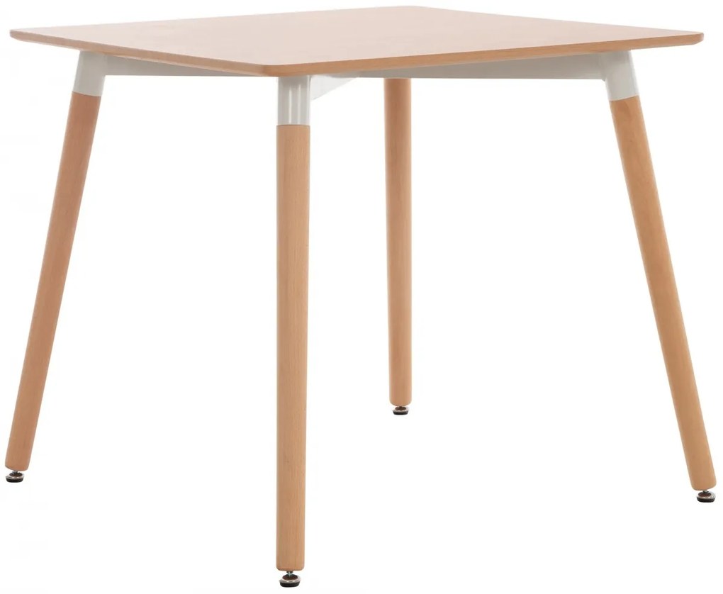 Stôl drevený Viborg 80 natura - v75 x 80 x 80 cm