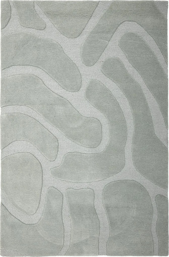 Bloomingville Vlnený koberec Darlington Green 200 × 130 cm