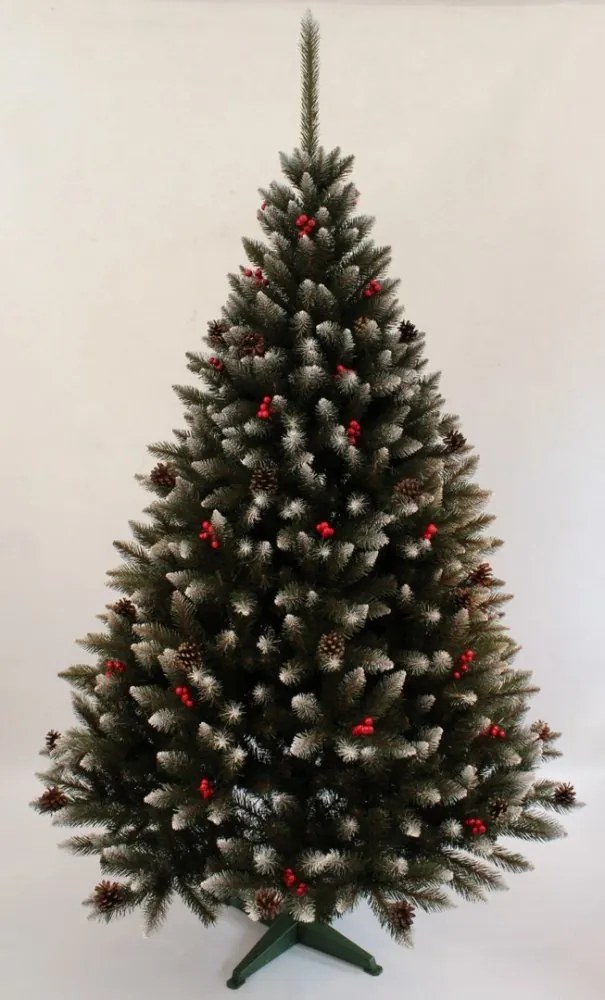 Umelý vianočný smrek s jarabinou 150 cm