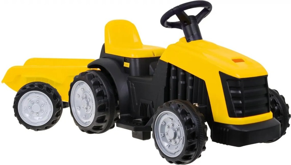 Ramiz Traktor s prívesom žltý