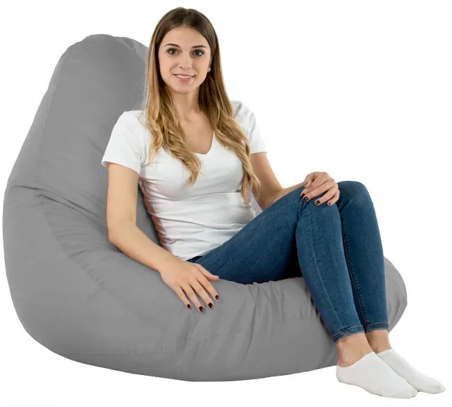 Sedací vak DROP XXL sivý OUTDOOR