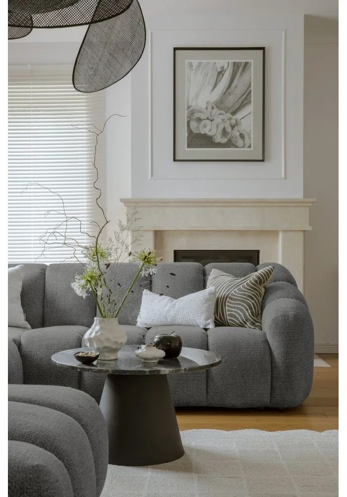 Sivá rohová pohovka (pravý roh/do tvaru "U") Shell – Miuform