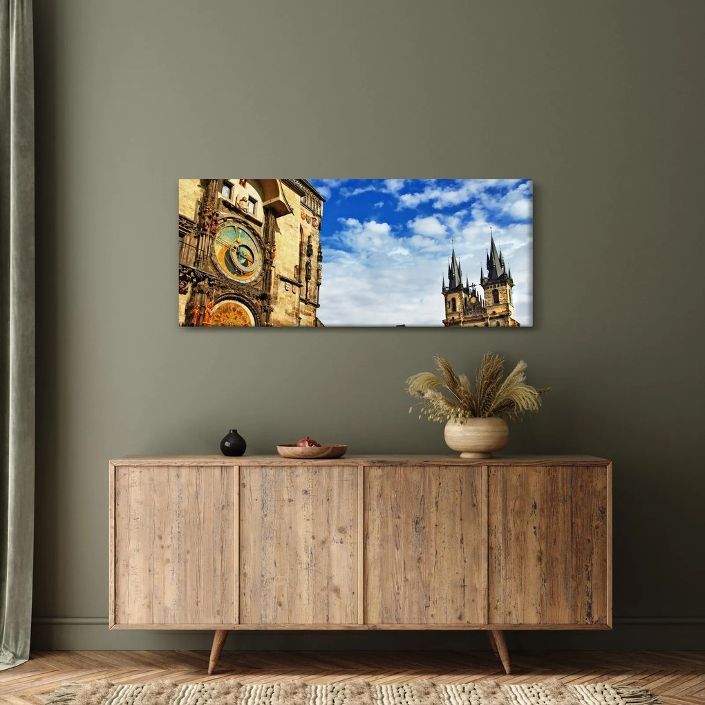 Obraz - Pražský orloj (120x50 cm)