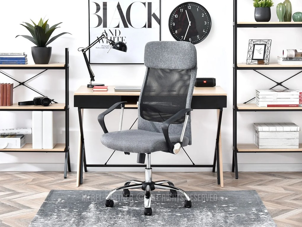 Kreslo Kuba (sivá + čierna). Akcia -19%. Vlastná spoľahlivá doprava až k Vám domov. 1109946