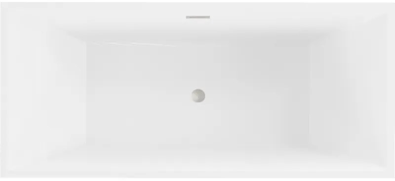 Mexen Vigo, voľne stojaca vaňa 178,5 x 80 cm, biela, brúsená oceľ prepad, 51251788000-97