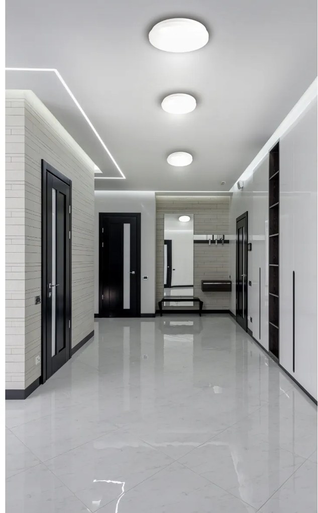 BERGE Prisadený LED stropný panel 1x E27 pre okrúhlu žiarovku
