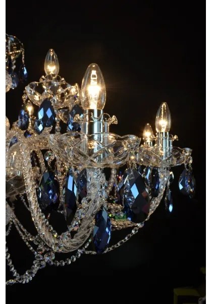 Wranovsky JWZ166182231 - Krištáľový luster na reťazi OCEAN 18xE14/40W/230V