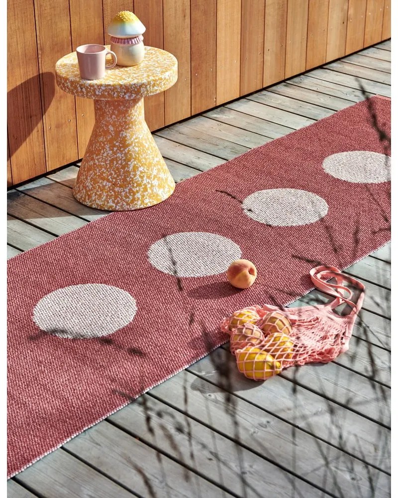 Svetločervený vnútorný a vonkajší koberec 70x120 cm Vera Pop Blush – Pappelina