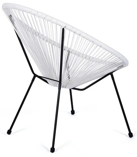 Biele kovové/plastové záhradné kreslo Avocado Comfort – Bonami Selection