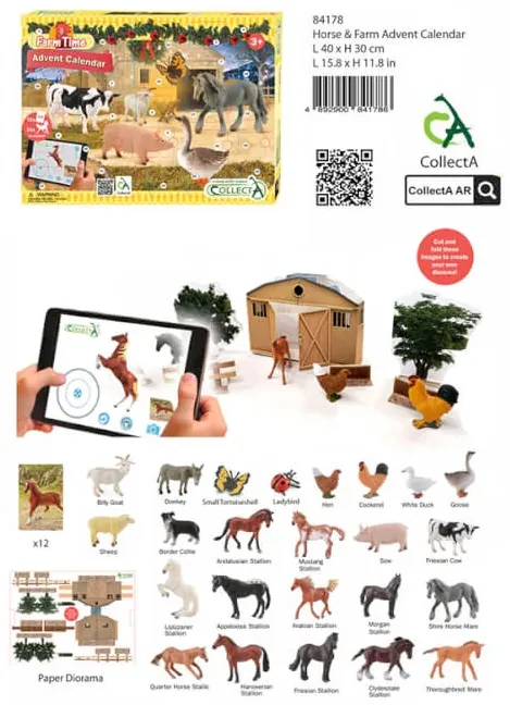 COLLECTA Adventný kalendár-farma a kone