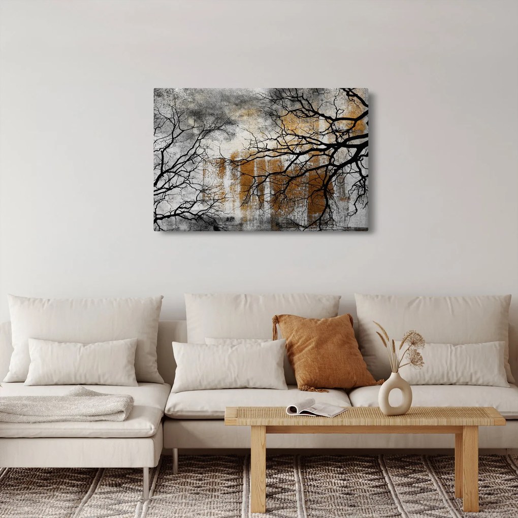 Obraz - Siluety stromov (90x60 cm)