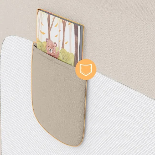 Bezpečnostná zábrana na posteľ Cover 30 béžová 200 cm