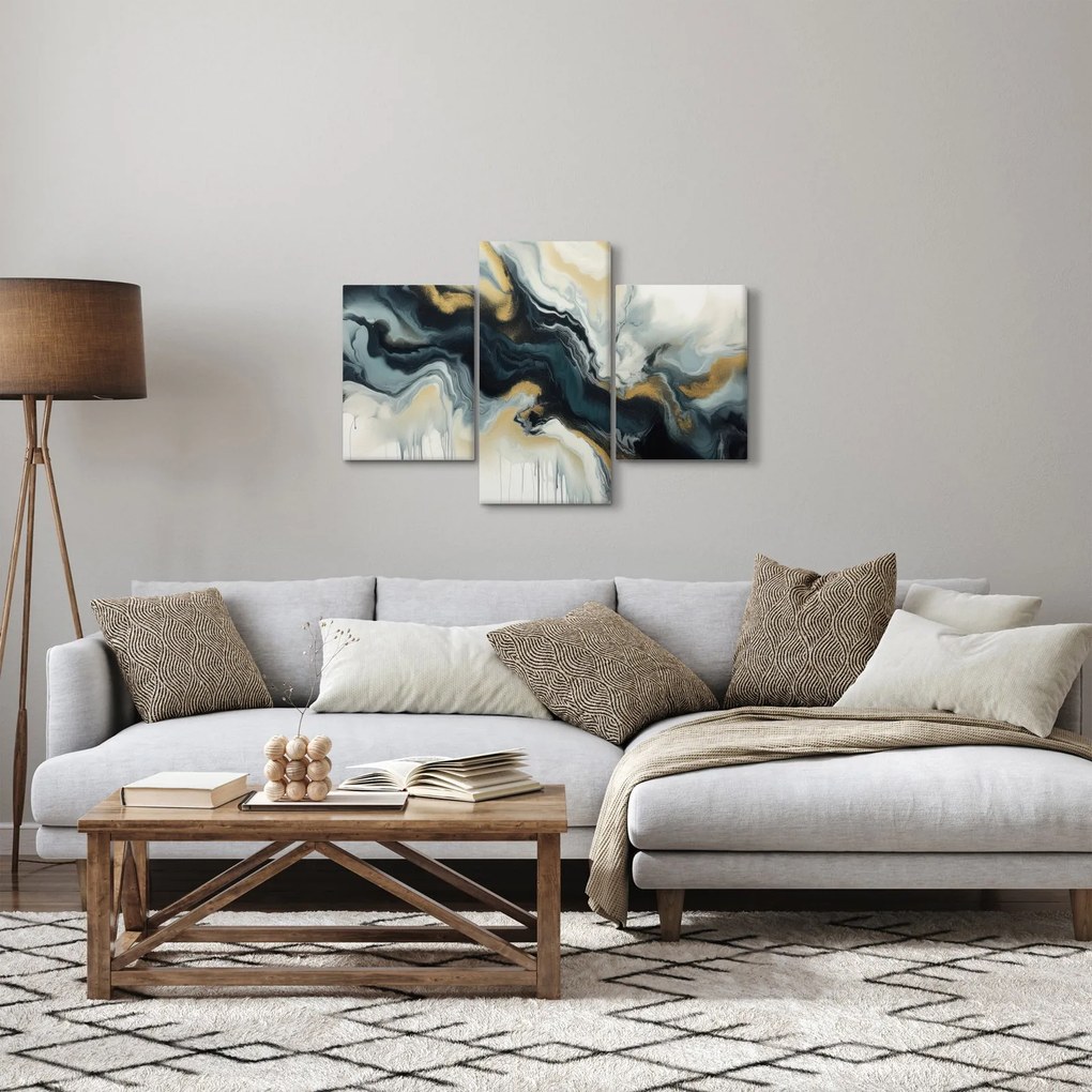 Obraz - Mramorovaná kresba (90x60 cm)