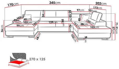 Rohová sedacia súprava U Alphard (čierna). Vlastná spoľahlivá doprava až k Vám domov. 1121768