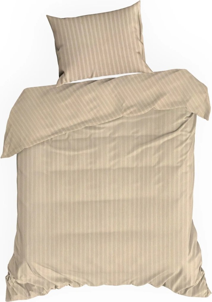 SATÉNOVÉ OBLIEČKY VERA 140X200 CM, 1 KS 70X80 CM BÉŽOVÉ