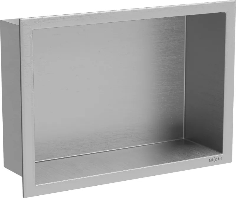 Mexen X-Wall-R polica do výklenku s golierom 30 x 20 cm, inox - 1910302010