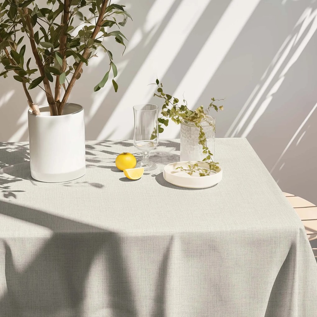 Goldea hranatý obrus 100% bavlnené plátno - prírodný režný 100 x 140 cm