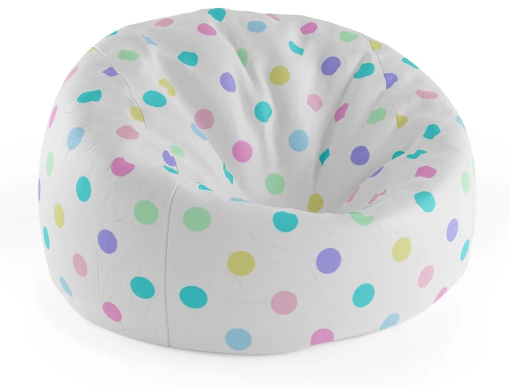 Sablio Sedací vak Cocoon Puntík vedle puntíku - 75 x 45 x 35 cm