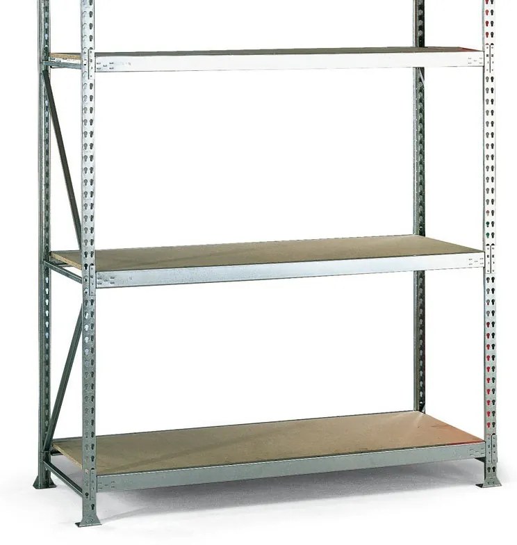 Policový regál, nosnosť 500 kg, 2500 x 2600 x 650 mm, základný