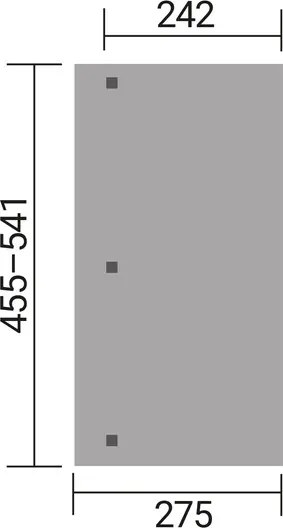 WEKA Drevená záhradná pergola 672 (4,3x3,7m)