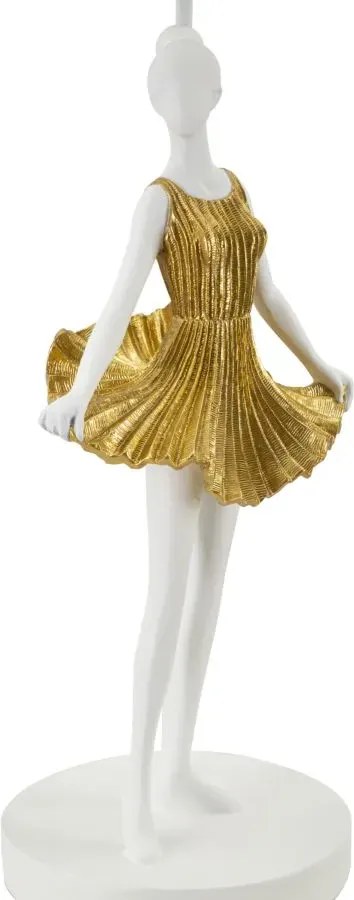 Stolná lampa Dancer 90,5 cm bielo-zlatá