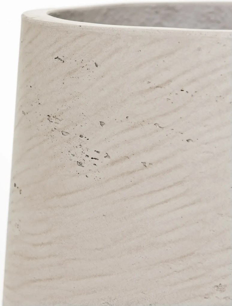 Kvetináč TROPICO, sklolaminát, výška 29 cm, béžová