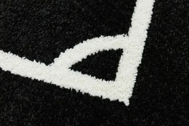 Koberec Lima 6333B čierny / biely