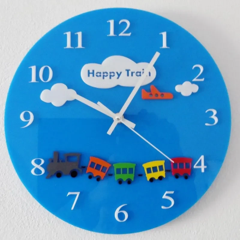 Modré Nástenné Hodiny - Praktický a Zábavný Doplnok pre Detskú Izbu I SENTOP FL-z97-BLUE-RAL5015 HEU-