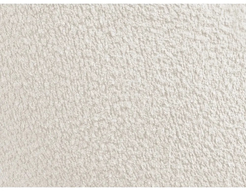 Biele kreslo z textílie buklé Janissaire – Bobochic Paris